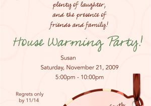 Housewarming Party Message Invite House Warming Invitation