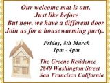 Housewarming Party Message Invite the Most Pleasantly Perfect Housewarming Invitation