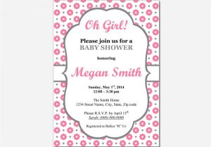 How to Design A Baby Shower Invitation Girl Baby Shower Invitations Templates theruntime Com