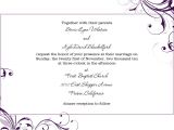 How to Make A Wedding Invitation Template On Microsoft Word Free Blank Wedding Invitation Templates for Microsoft Word