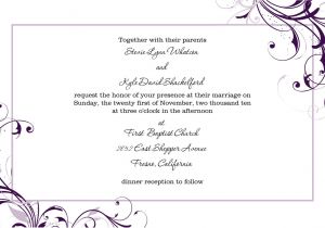 How to Make A Wedding Invitation Template On Microsoft Word Free Blank Wedding Invitation Templates for Microsoft Word