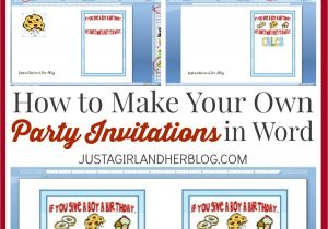 How to Make An Email Party Invitation How to Make Your Own Party Invitations Just A Girl and