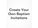 How to Make Baptismal Invitation Create Your Own Baptism Invitations 5" X 7" Invitation