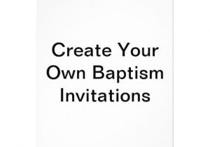 How to Make Baptismal Invitation Create Your Own Baptism Invitations 5" X 7" Invitation
