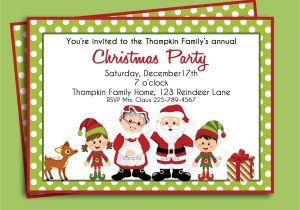 How to Make Christmas Party Invitations Christmas Birthday Party Invitations Home Party Ideas