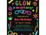 How to Make Glow In the Dark Party Invitations Faux Glow In the Dark Birthday Party Invitations Zazzle Com