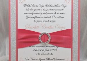 How to Make Homemade Invitations for Quinceaneras Coral Peach Quinceanera Sweet Sixteen Invitation Full Of