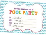 How to Make Pool Party Invitations Fun Kids Pool Party Invites Free Printables Online