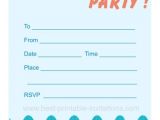 How to Make Pool Party Invitations Printable Pool Party Invites