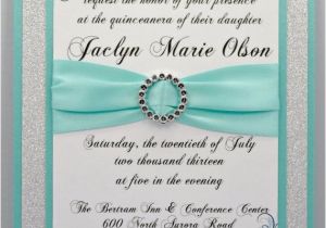 How to Make Quinceanera Invitations at Home Diy Print at Home Aqua Quinceanera Sweet 16 by Invitebling