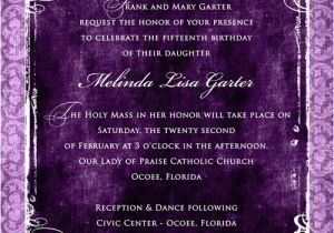 How to Make Quinceanera Invitations at Home Modern Quinceanera Photo Invitation Sweet 15 Party Script