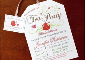 How to Make Your Own Bridal Shower Invitations Bridal Shower Tea Party Invitations theruntime Com