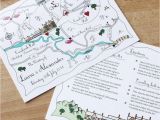How to Print A Map for Wedding Invitations Wedding or Party Illustrated Map Invitation Map Wedding