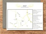How to Print Map for Wedding Invitation Wedding Invitation Map and Directions Card Chic Classy