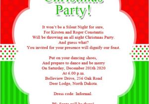 How to Word Christmas Party Invitation Christmas Party Invitation Wordings Wordings and Messages
