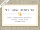 How to Word Registry Information On Bridal Shower Invitation Love Bridal Shower Registry Card Customizable Colors