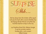 How to Write A Surprise Birthday Party Invitation Surprise Birthday Party Invitation Wording Wordings and