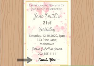 How to Write An Invitation Card for Birthday How to Write A Birthday Invitation 14 Steps with Pictures