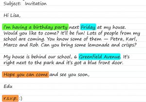 How to Write An Invitation to A Party An Invitation to A Party Learnenglish Teens British