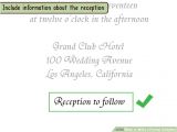 How to Write Time On Wedding Invitation 4 Ways to Write A formal Invitation Wikihow
