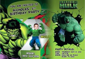 Hulk Birthday Invitation Template Hulk Birthday Invitations Best Parties Ideas On Free