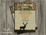 Hunting Birthday Party Invitations Printable Hunting Surprise Birthday Party Invitation