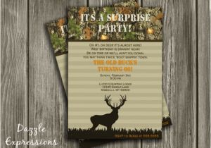 Hunting Birthday Party Invitations Printable Hunting Surprise Birthday Party Invitation