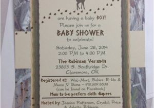 Hunting themed Baby Shower Invitations Hunting theme Baby Shower Invitation Outdoor by