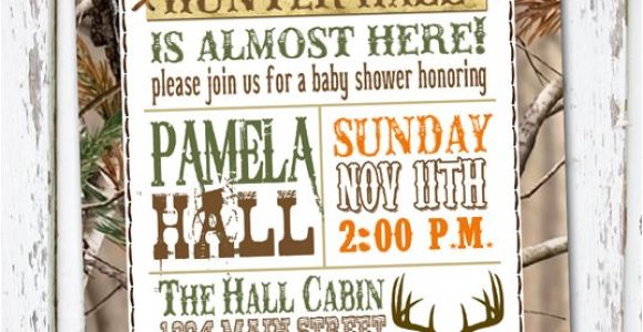 Hunting themed Baby Shower Invitations Hunting theme Sweet Lil Deer Baby Shower Invitation by