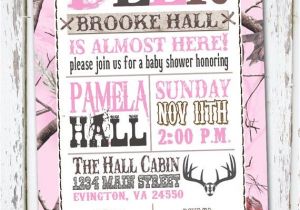 Hunting themed Baby Shower Invitations Hunting theme Sweet Lil Deer Baby Shower Invitation