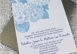 Hydrangea Wedding Invitation Template Invitation Template Hydrangea Flower Download Print