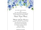 Hydrangea Wedding Invitation Template Printable Wedding Invitation Romantic Blossoms Make Your