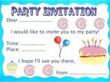 I Would Like to Invite You to My Birthday Party Make Your Own Party Invitations theruntime Com