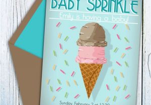 Ice Cream Baby Shower Invitations Ice Cream Baby Shower Invitation Digital Download Editable