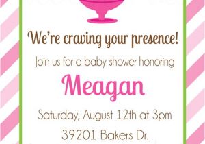 Ice Cream Baby Shower Invitations Pickles and Ice Cream Baby Shower Invitation