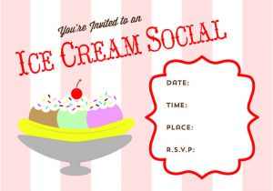 Ice Cream Birthday Invitation Template Free Free Printable Ice Cream social Invite Fave Recipes