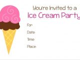 Ice Cream Birthday Invitation Template Free Ice Cream Party Free Printable Invitation Parties Ice