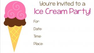 Ice Cream Party Invitations Printable Free Ice Cream Party Free Printable Invitation Personalized