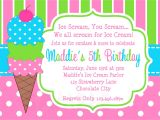 Ice Cream Party Invitations Wording Ice Cream Party Invitations Party Invitations Templates