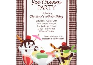 Ice Cream Sundae Party Invitations 276 Ice Cream Sundae Invitations Ice Cream Sundae