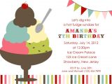 Ice Cream Sundae Party Invitations Ice Cream social Invitation
