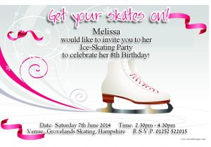 Ice Skating Birthday Party Invitations Free Printable Best Photos Of Ice Skating Party Invitation Templates