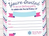 Ice Skating Birthday Party Invitations Free Printable Pink Ice Skating Party Printable Birthday Party Invitation