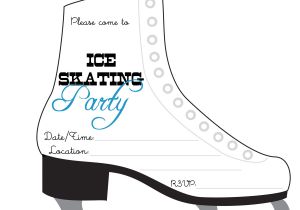 Ice Skating Party Invitation Template Free Bnute Productions Free Printable Ice Skating Party Invitation