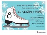 Ice Skating Party Invitation Template Free Children 39 S Ice Skating Birthday Party Invitations Ice