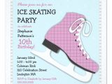 Ice Skating Party Invitation Template Free Funky Girl Ice Skating Birthday Party Invitation Zazzle