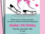 Ice Skating Party Invitation Template Free Ice Skating Invitation Printable or Printed with Free Shipping