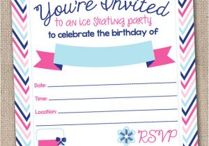 Ice Skating Party Invitation Template Free Ink Obsession Designs Ice Skating Birthday Party