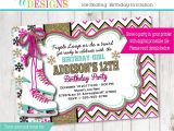 Ice Skating Party Invitations Free Printable Ice Skating Birthday Party Invitation Ice Skate Party Gold