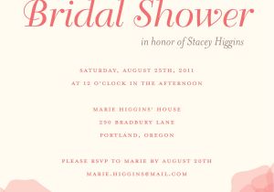 Ideas for Bridal Shower Invitation Wording Bridal Shower Invitations Wedzu Image